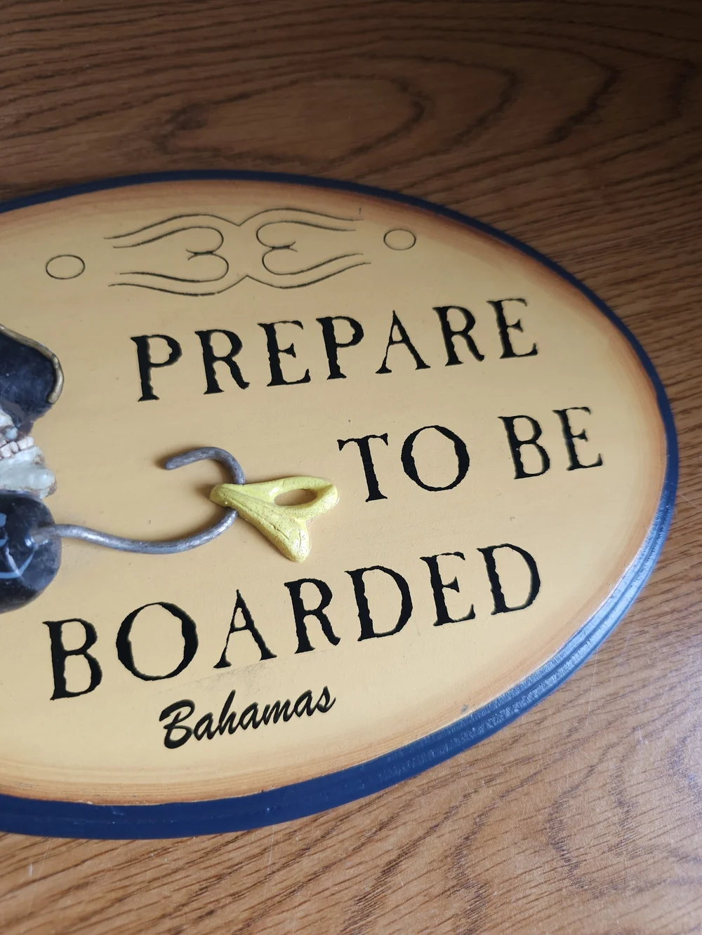 Prepare to Be Boarded Pirate Wall Plaque Bahamas 9.5 Inch Oval